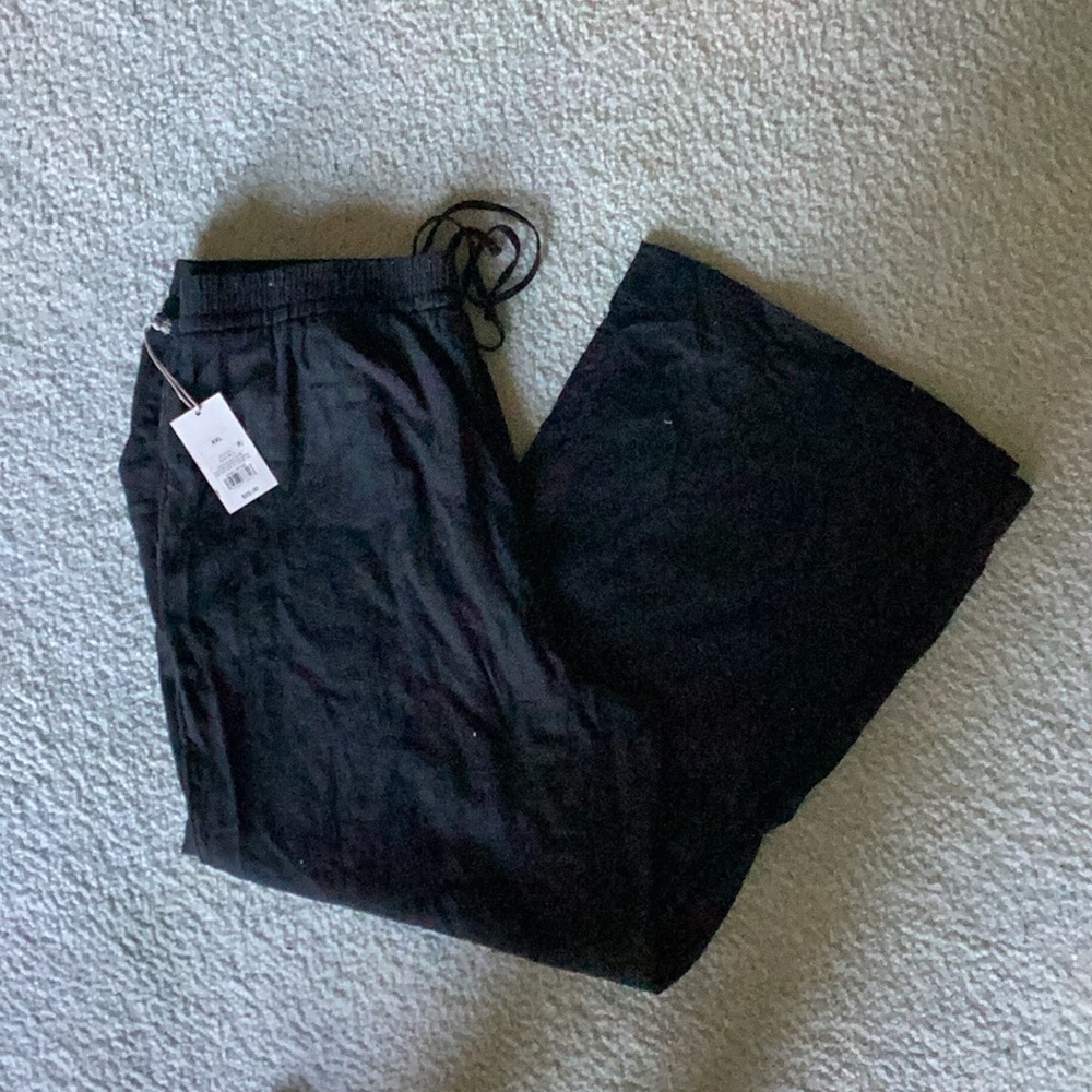 Women’s 2x  Linen wide leg drawstring pants